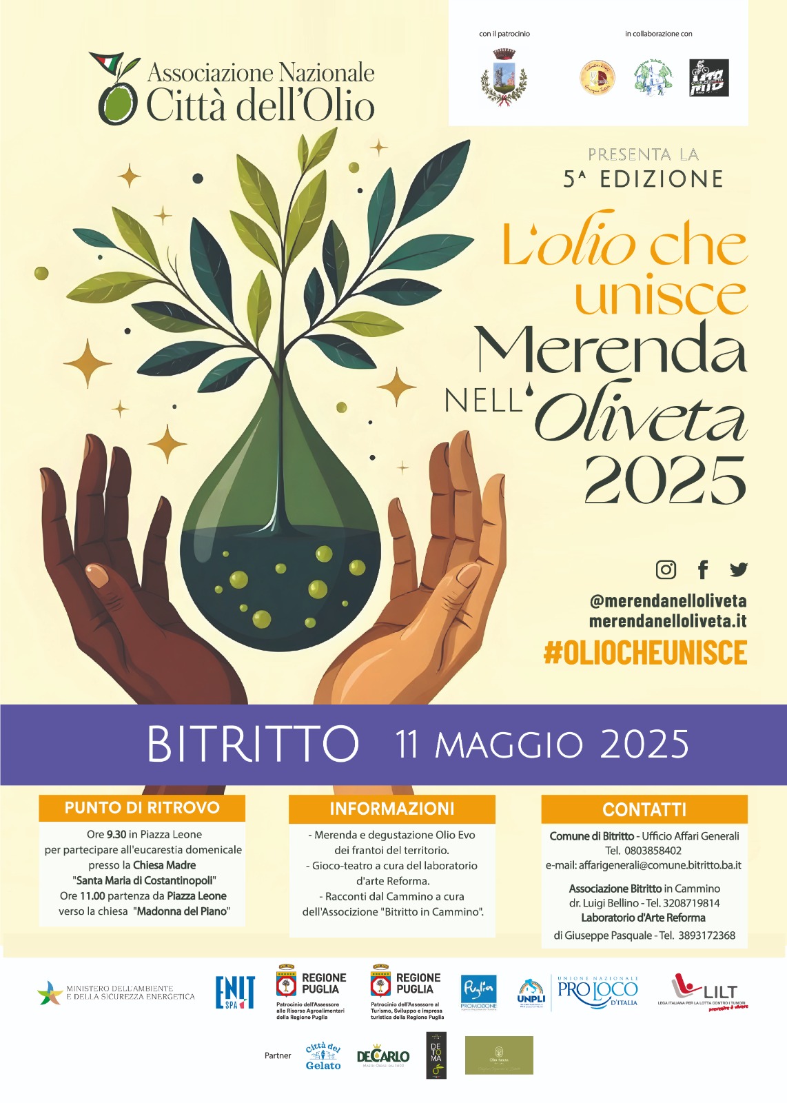 locandina evento merenda dell'oliveta